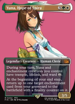 Yuna, Hope of Spira Final Fantasy Character Card